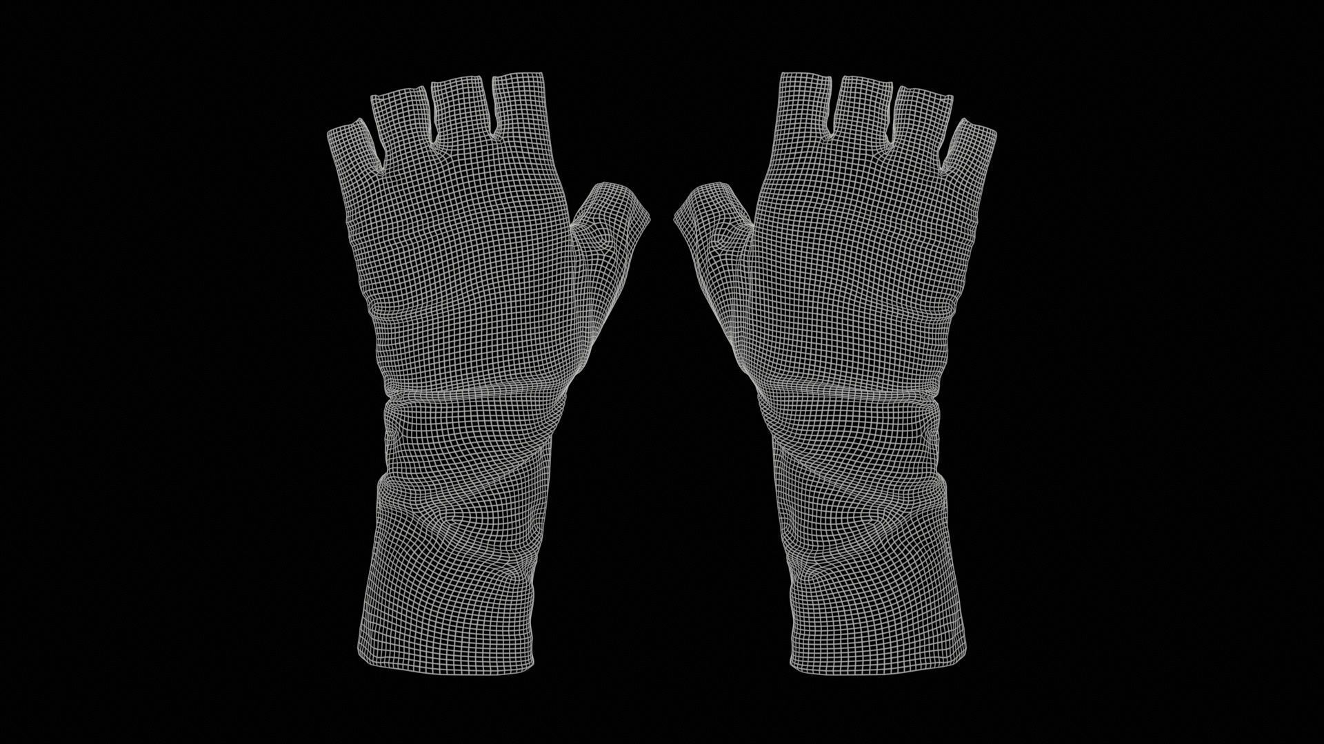 Catwoman Glove Low-poly 3D model_11