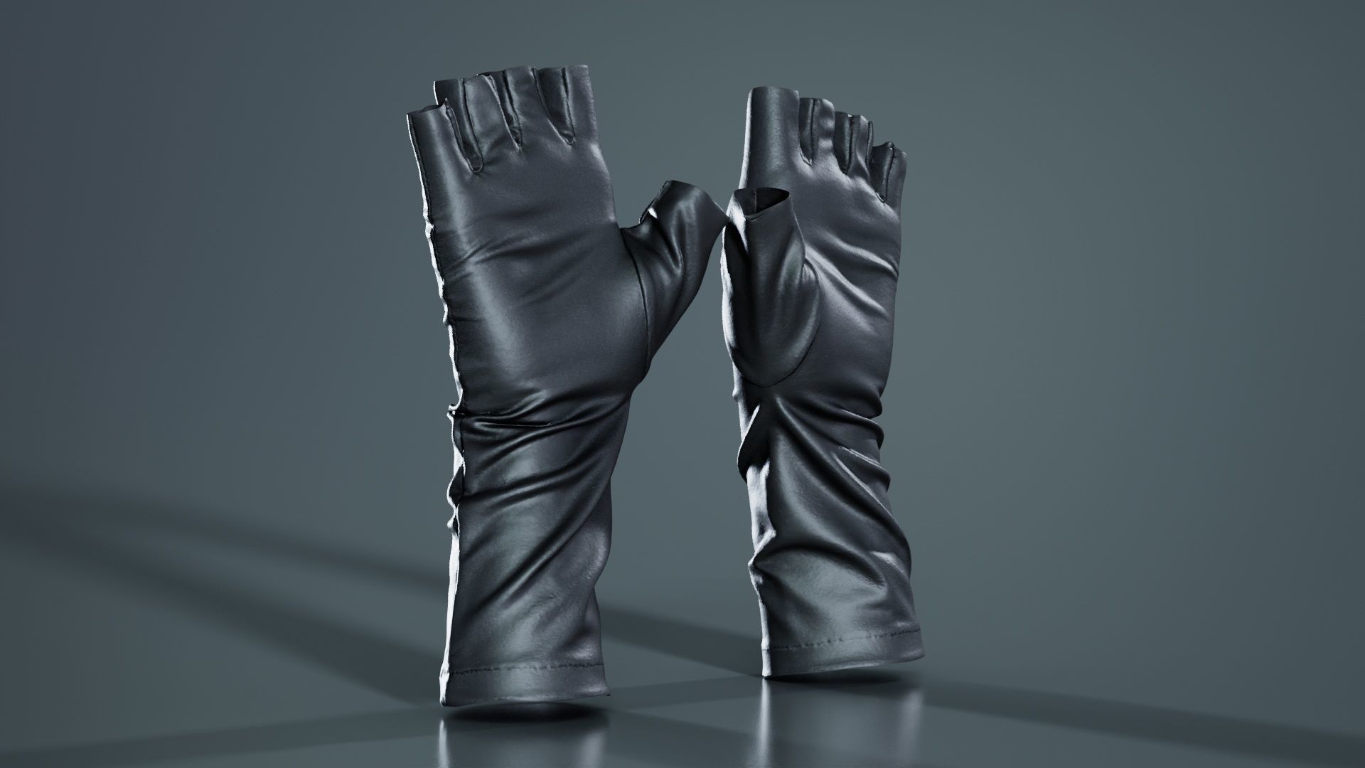 Catwoman Glove Low-poly 3D model_5