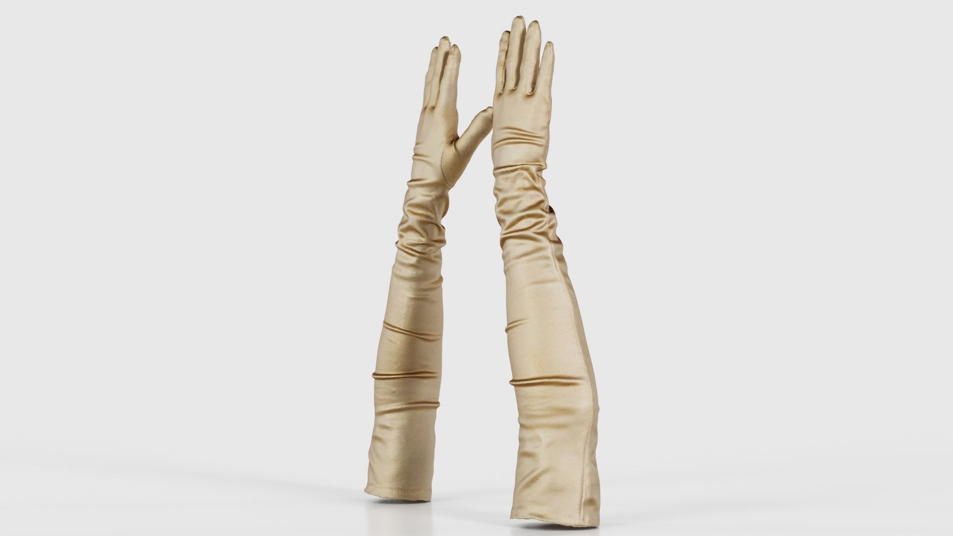Diva Gloves Wrinkles Low-poly 3D model_25