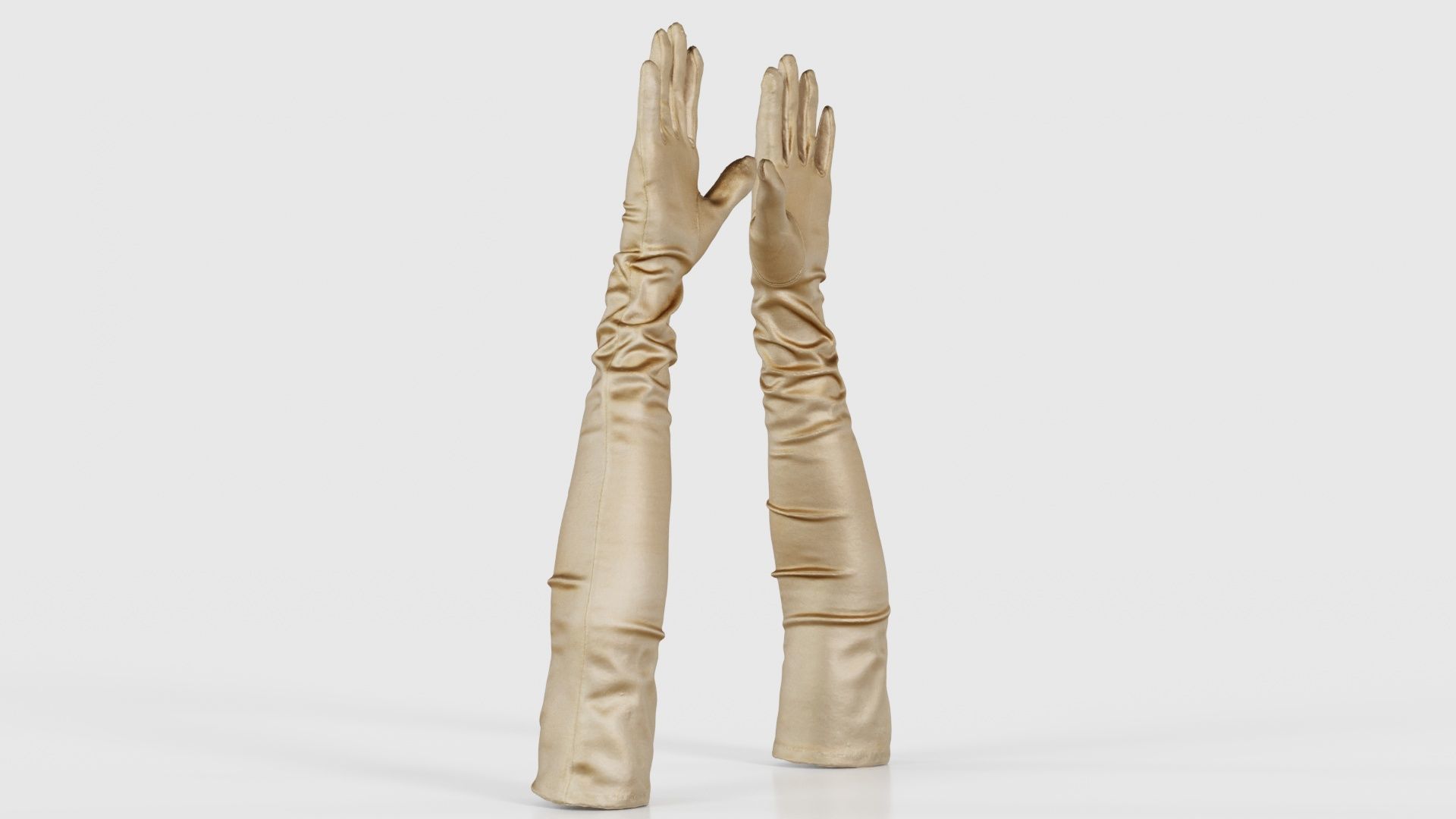 Diva Gloves Wrinkles Low-poly 3D model_23