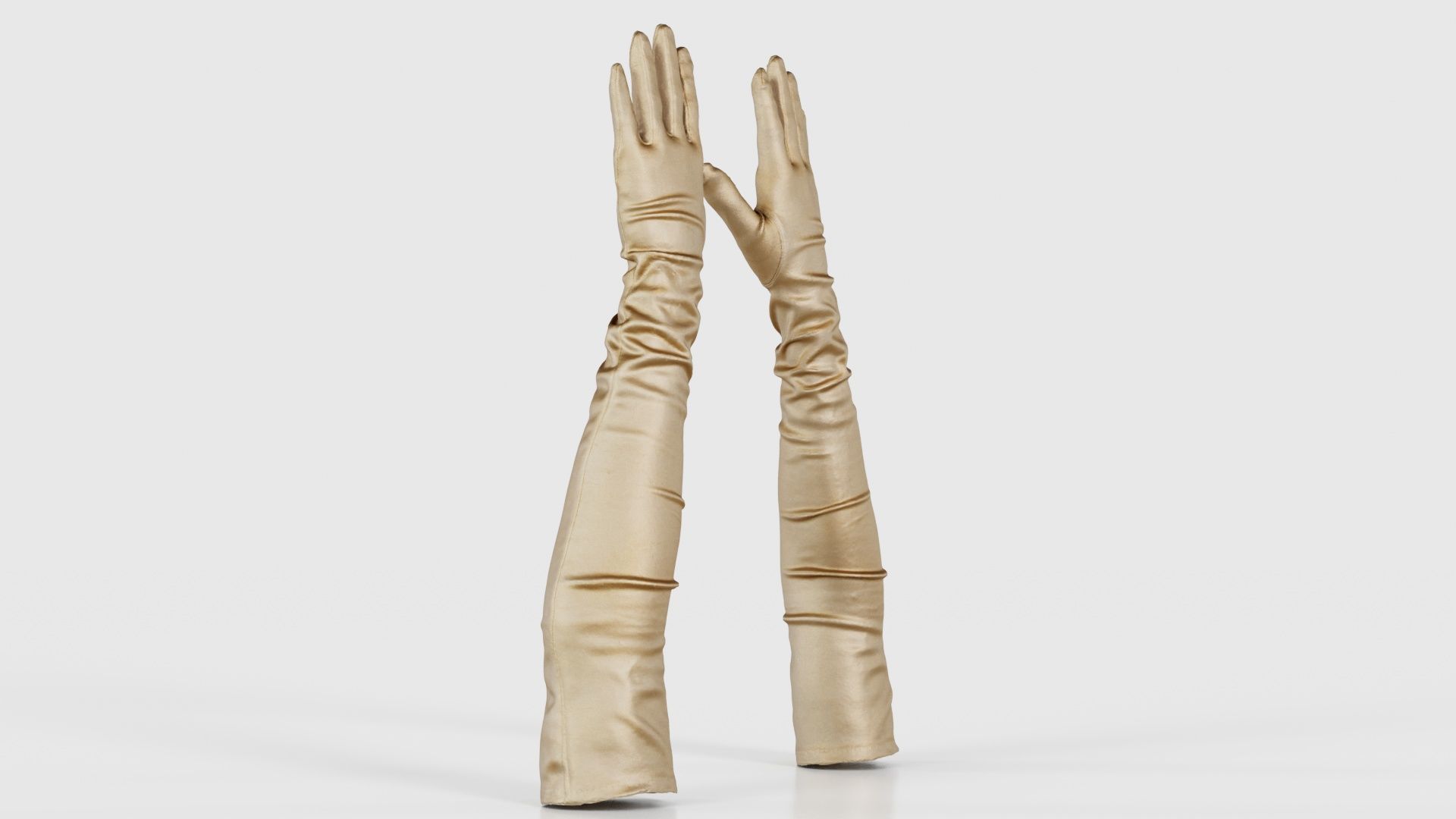 Diva Gloves Wrinkles Low-poly 3D model_17