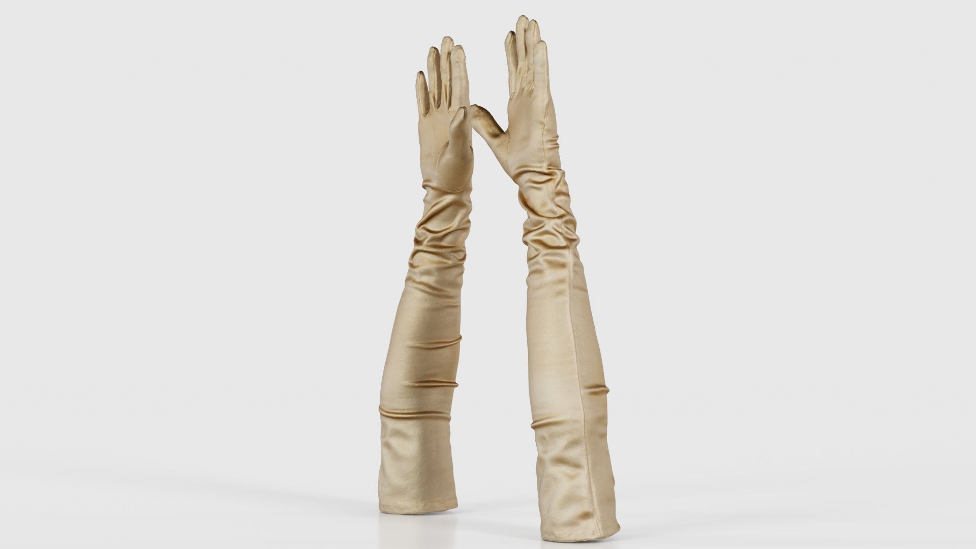 Diva Gloves Wrinkles Low-poly 3D model_19