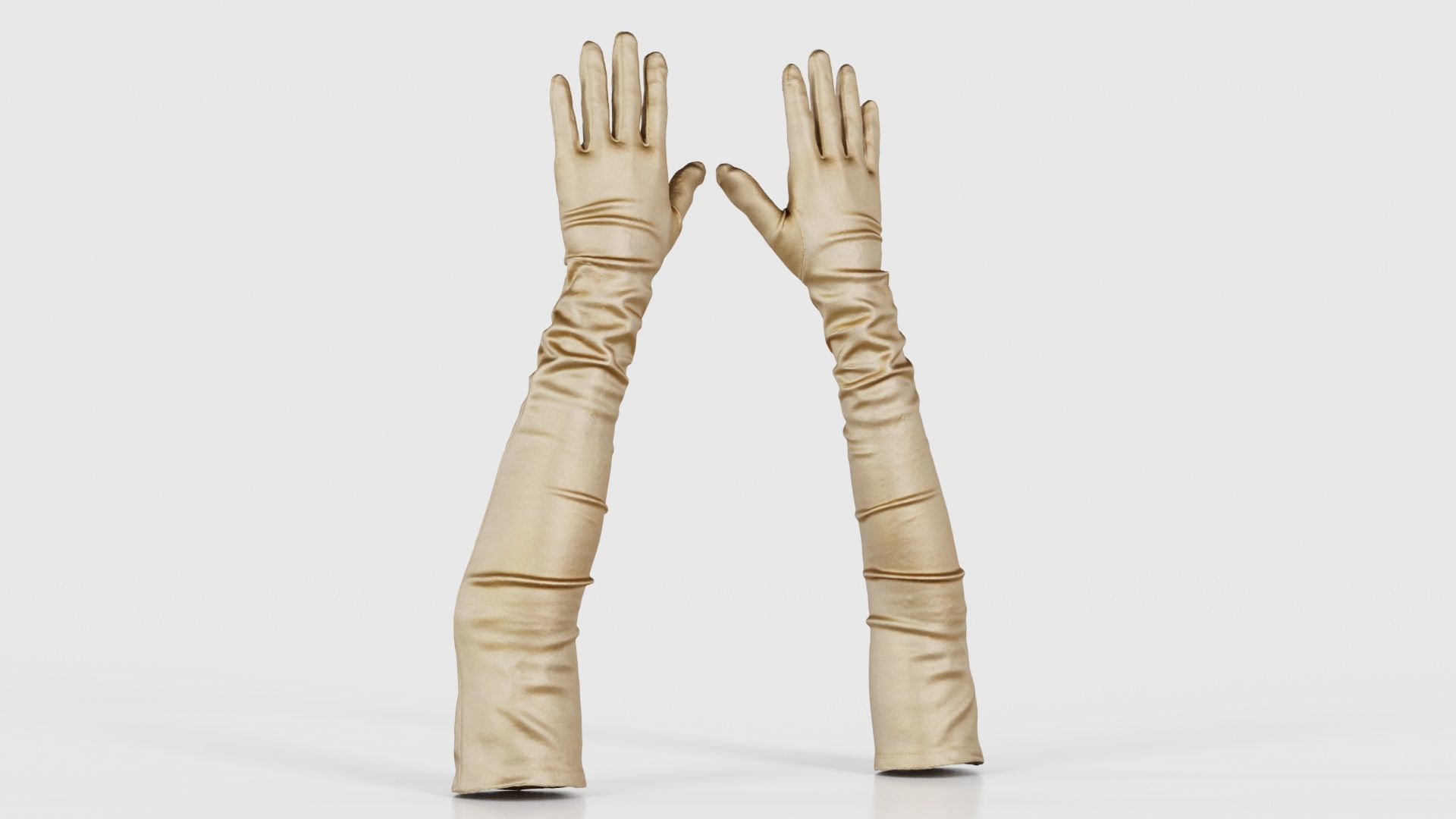 Diva Gloves Wrinkles Low-poly 3D model_16