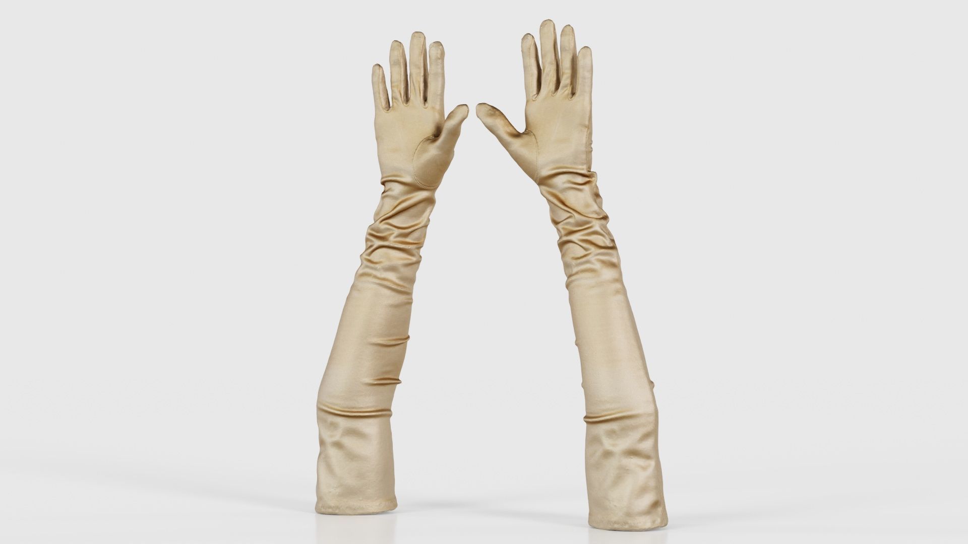 Diva Gloves Wrinkles Low-poly 3D model_20