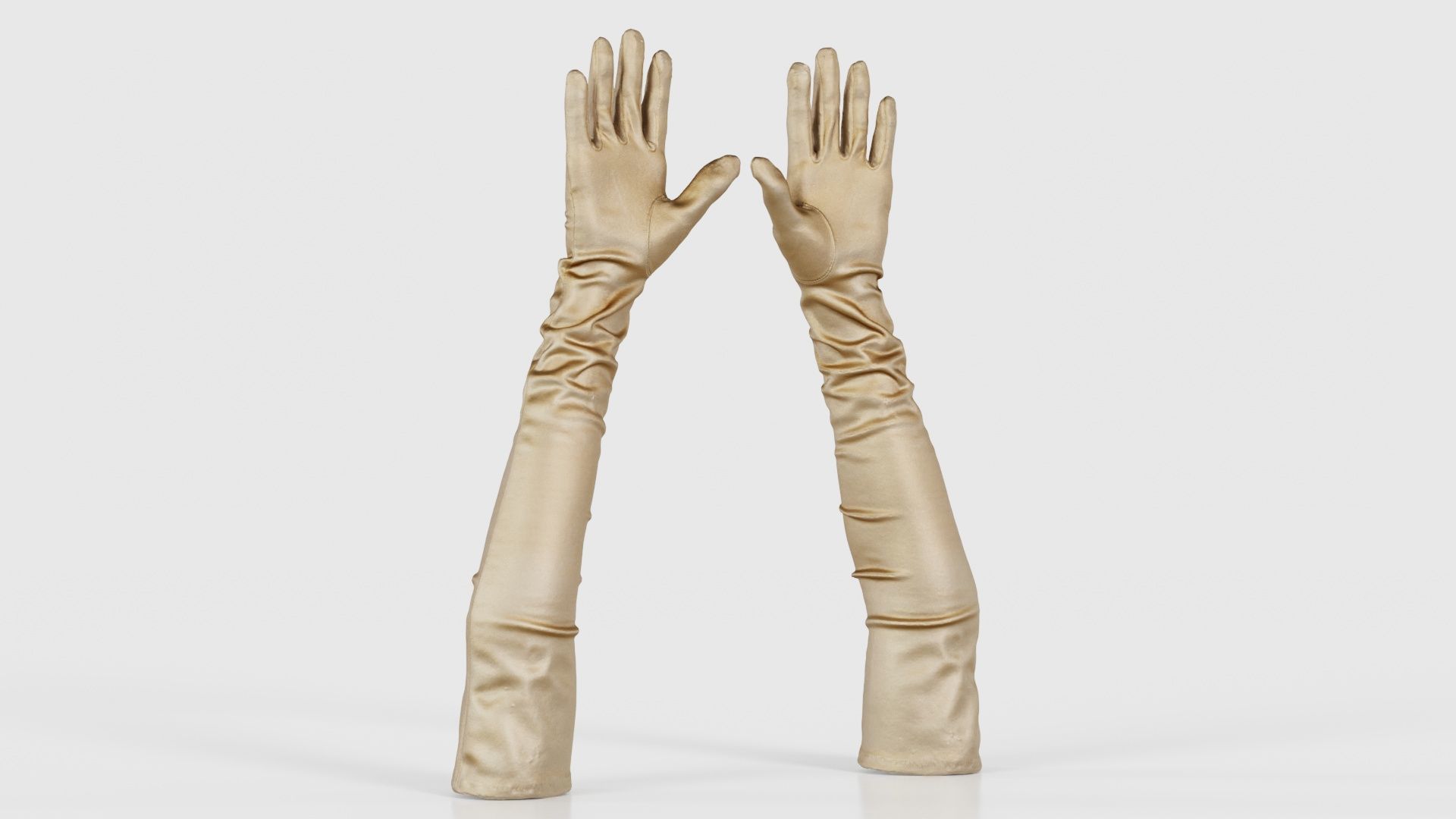 Diva Gloves Wrinkles Low-poly 3D model_22