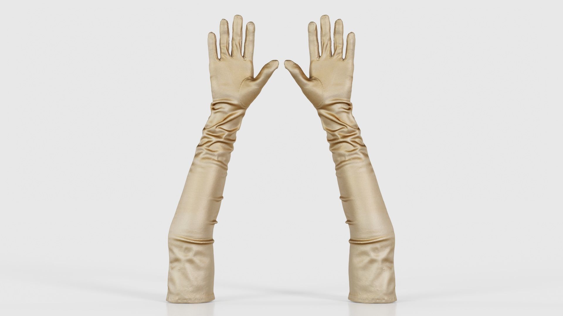 Diva Gloves Wrinkles Low-poly 3D model_21