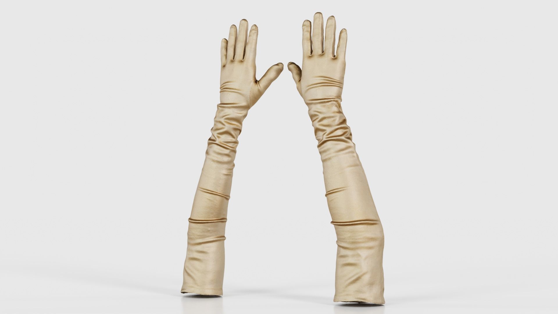 Diva Gloves Wrinkles Low-poly 3D model_26