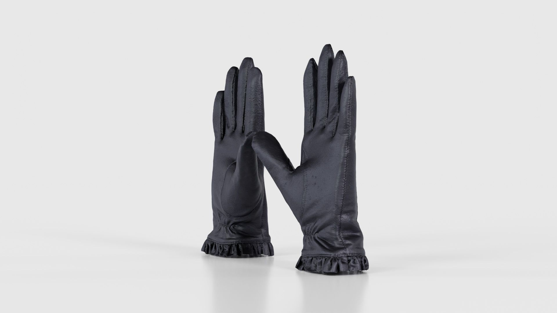 Fringe Gloves Low-poly 3D model_19