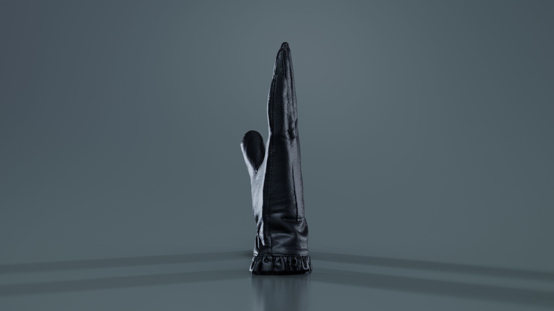 Fringe Gloves Low-poly 3D model_4