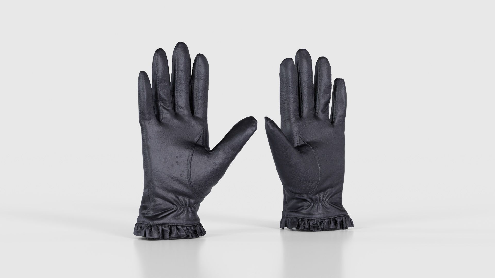 Fringe Gloves Low-poly 3D model_22