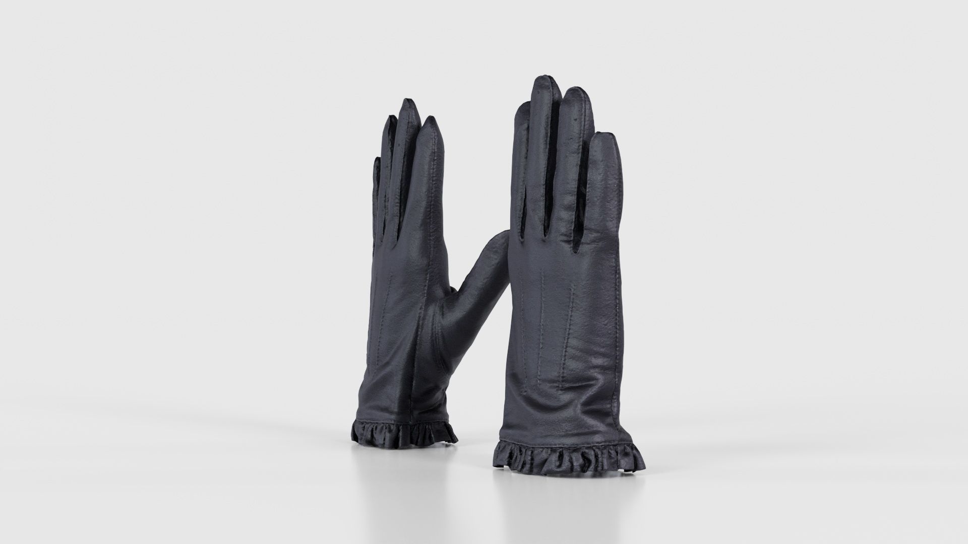 Fringe Gloves Low-poly 3D model_25