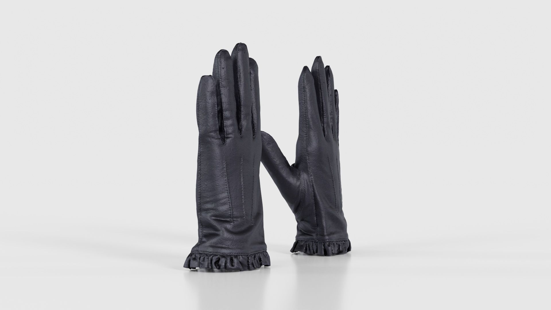 Fringe Gloves Low-poly 3D model_17