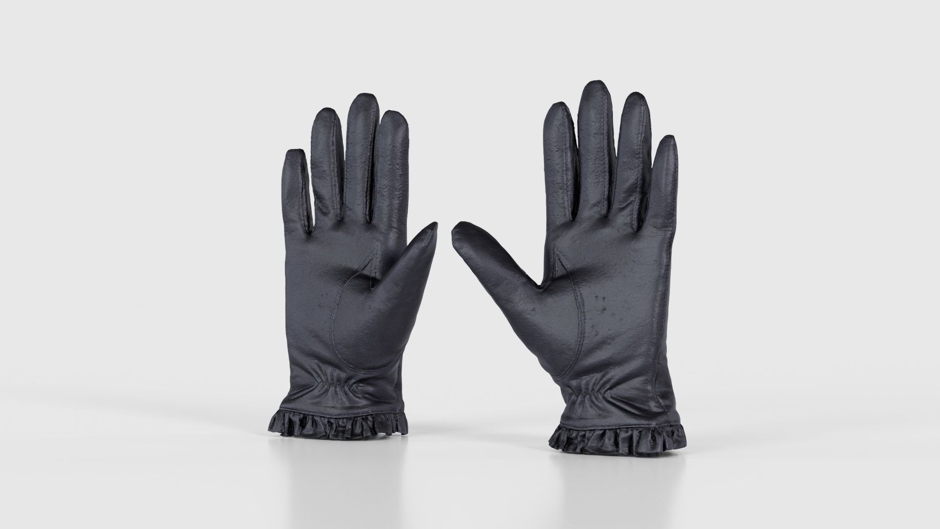 Fringe Gloves Low-poly 3D model_20