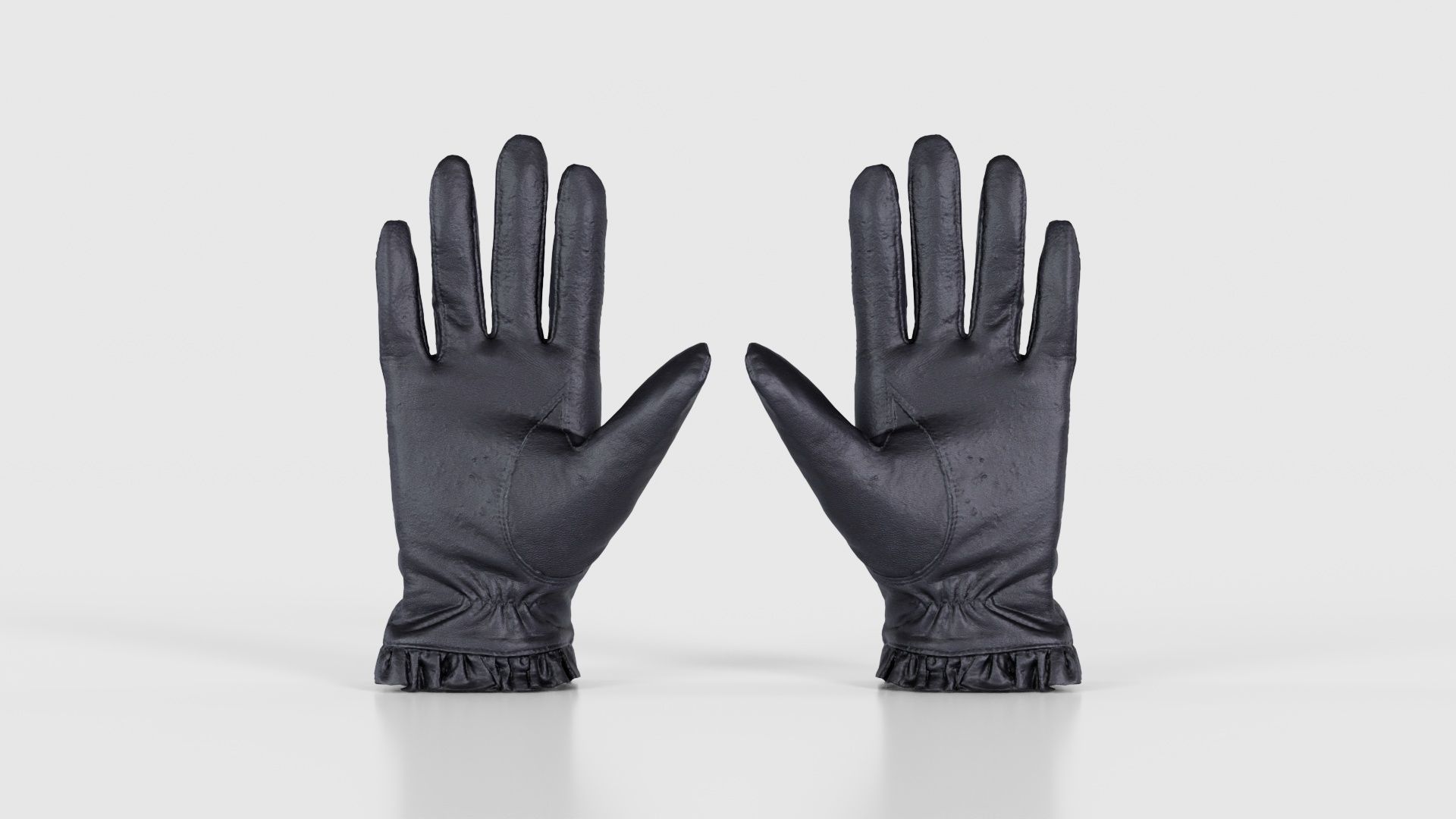 Fringe Gloves Low-poly 3D model_21
