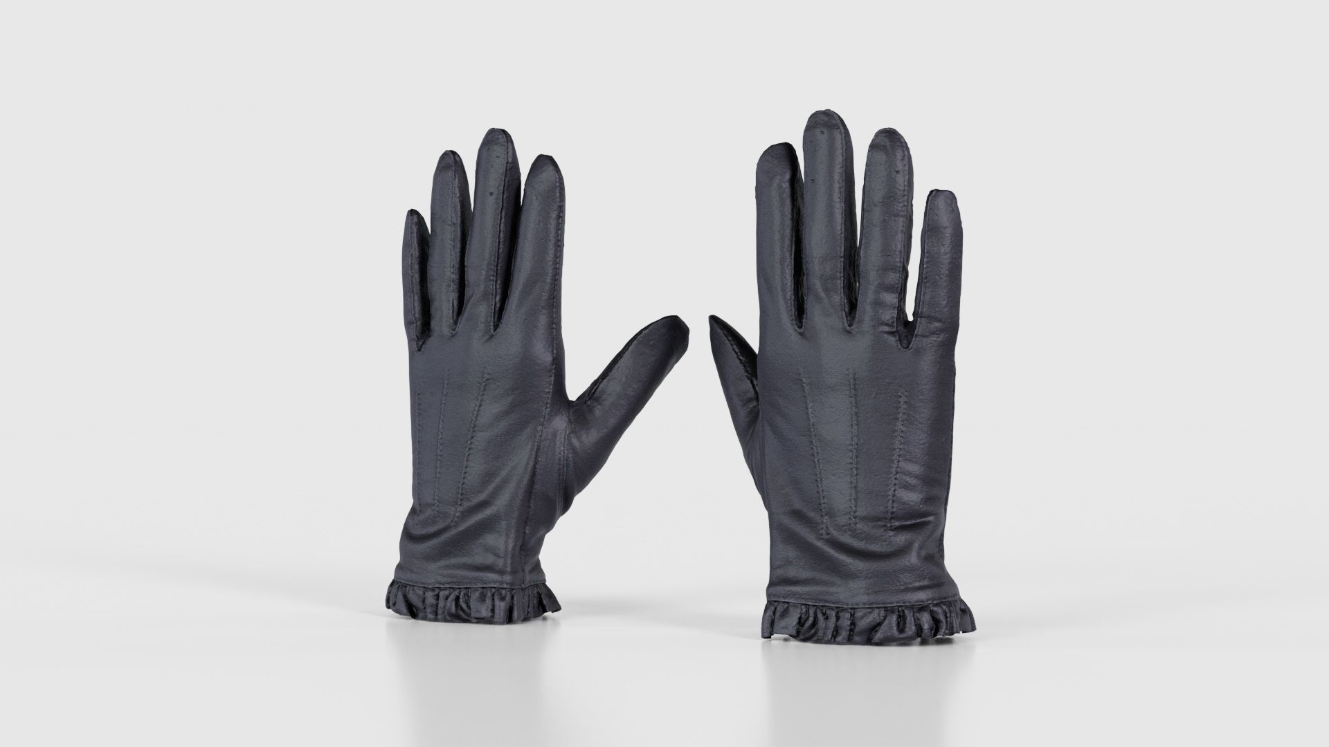 Fringe Gloves Low-poly 3D model_26