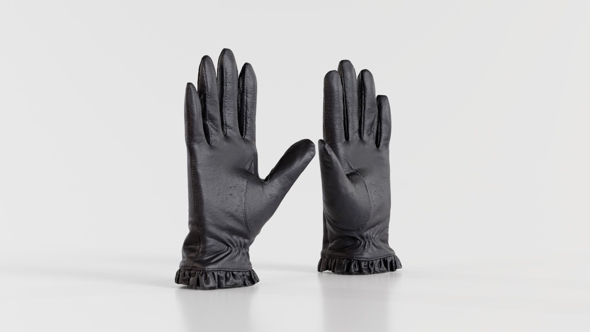 Fringe Gloves Low-poly 3D model_8