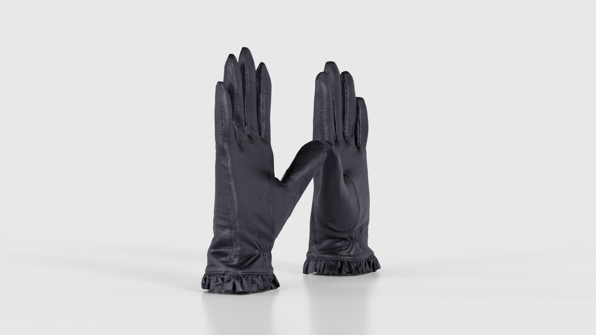 Fringe Gloves Low-poly 3D model_23