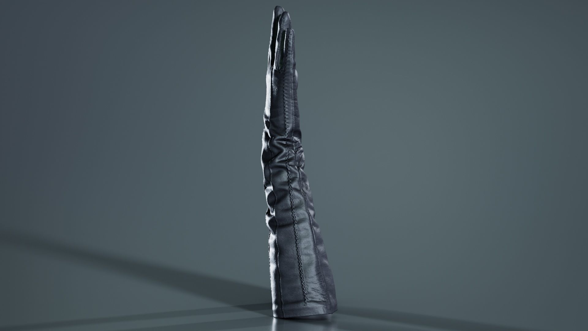 Leather Detail Gloves Low-poly 3D model_2