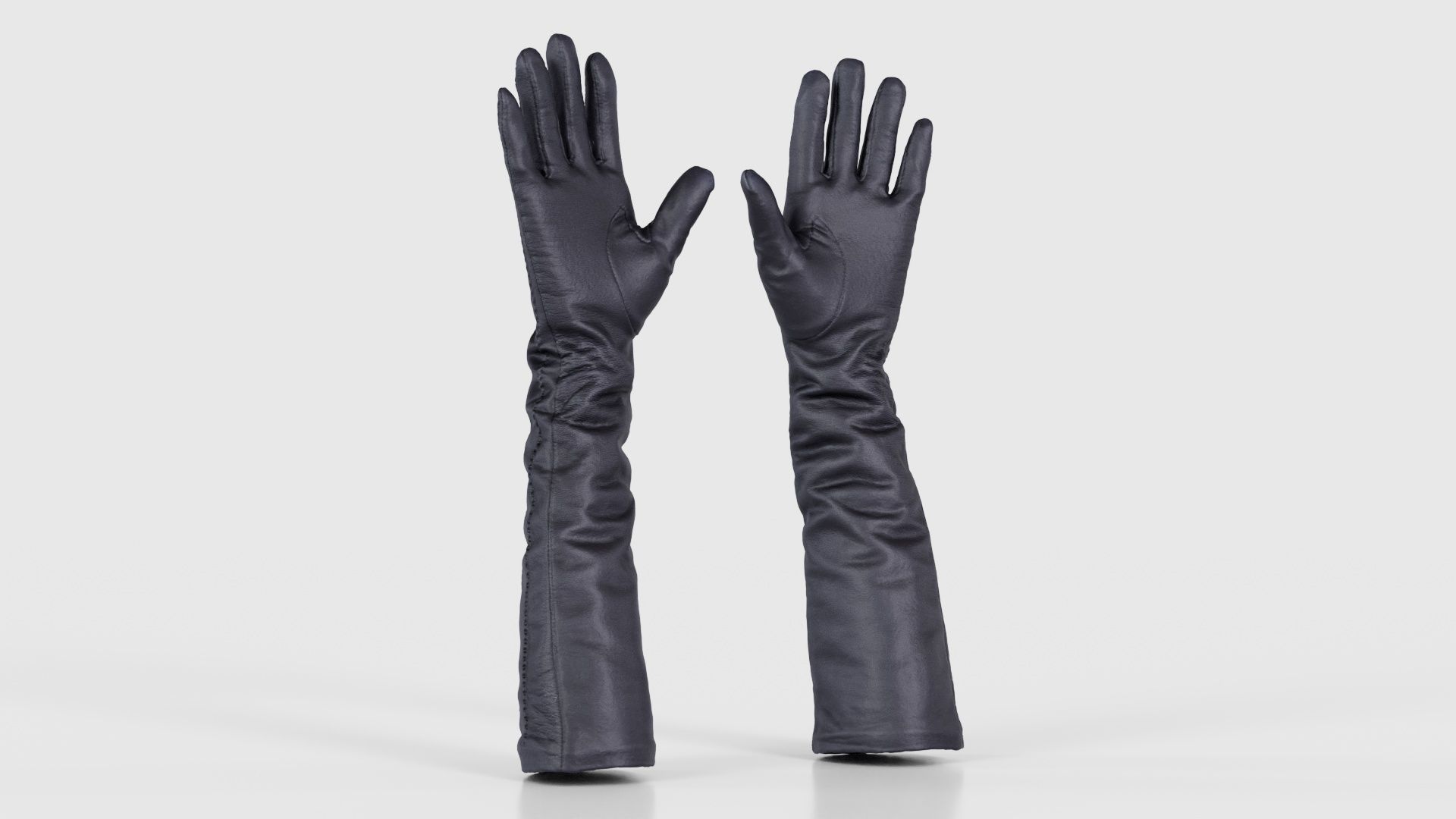 Leather Detail Gloves Low-poly 3D model_22