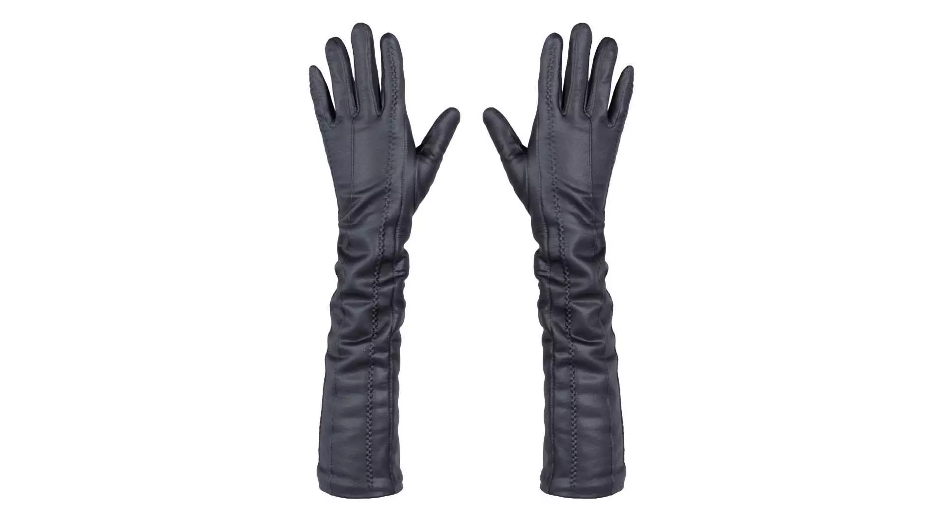 Leather Detail Gloves Low-poly 3D model_0