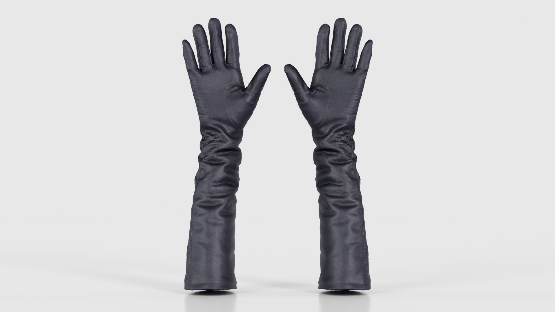 Leather Detail Gloves Low-poly 3D model_21
