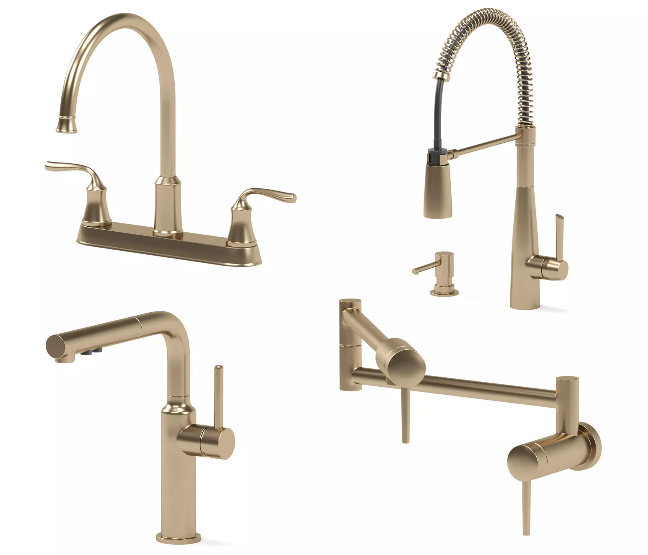 DELTA kitchen faucets collection 3D model