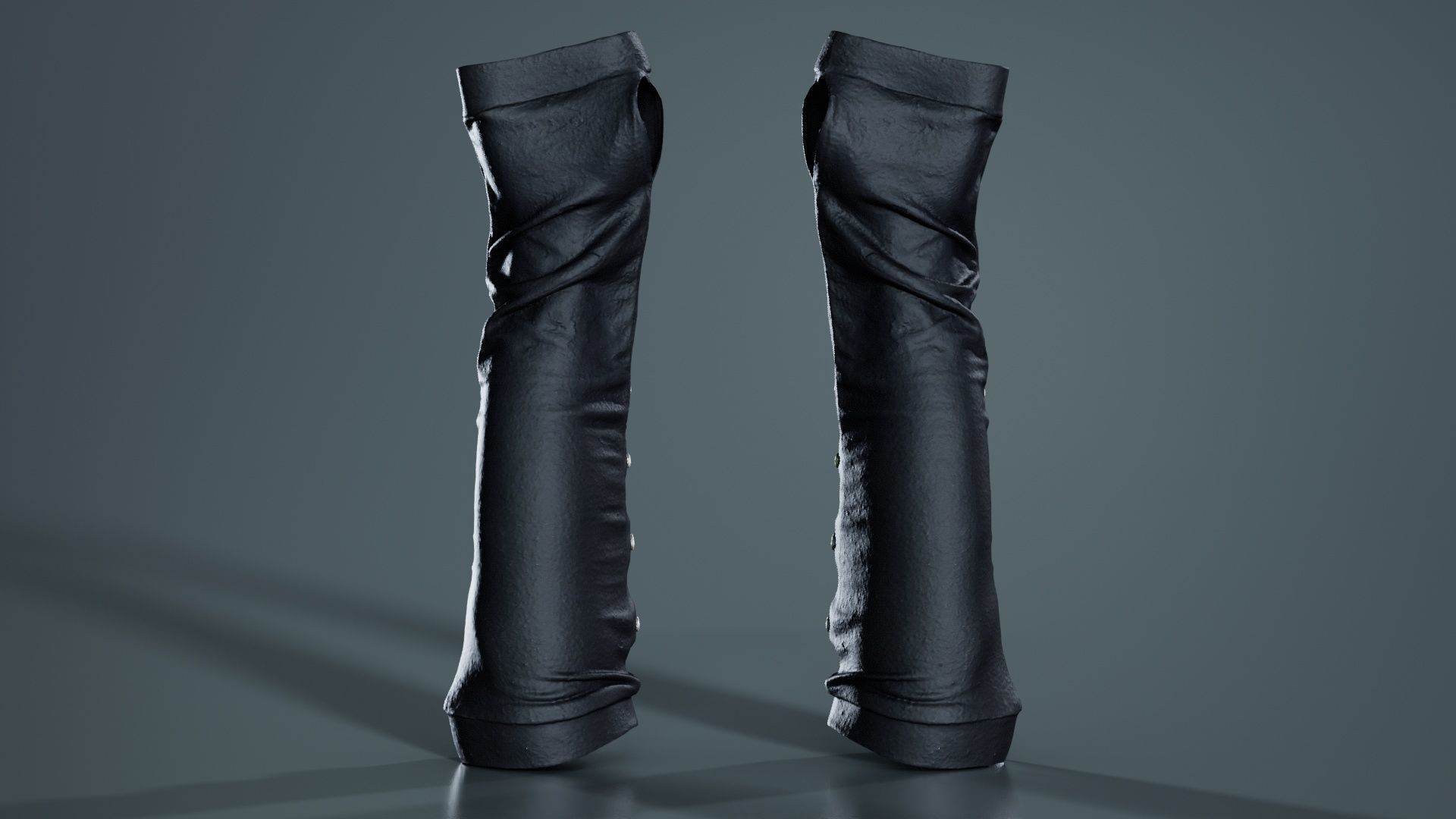 Multi Buckle Glove Low-poly 3D model_3