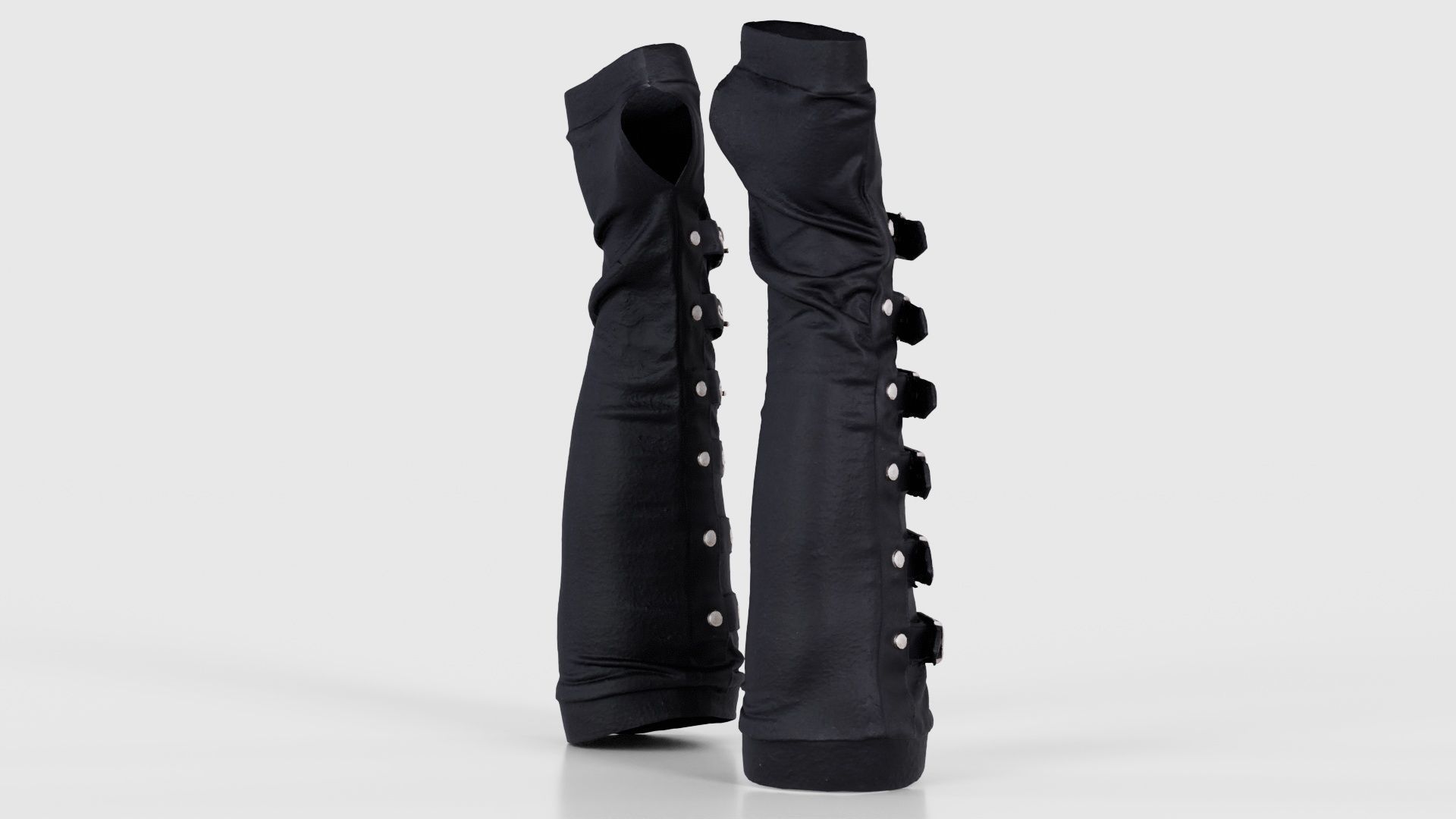 Multi Buckle Glove Low-poly 3D model_19