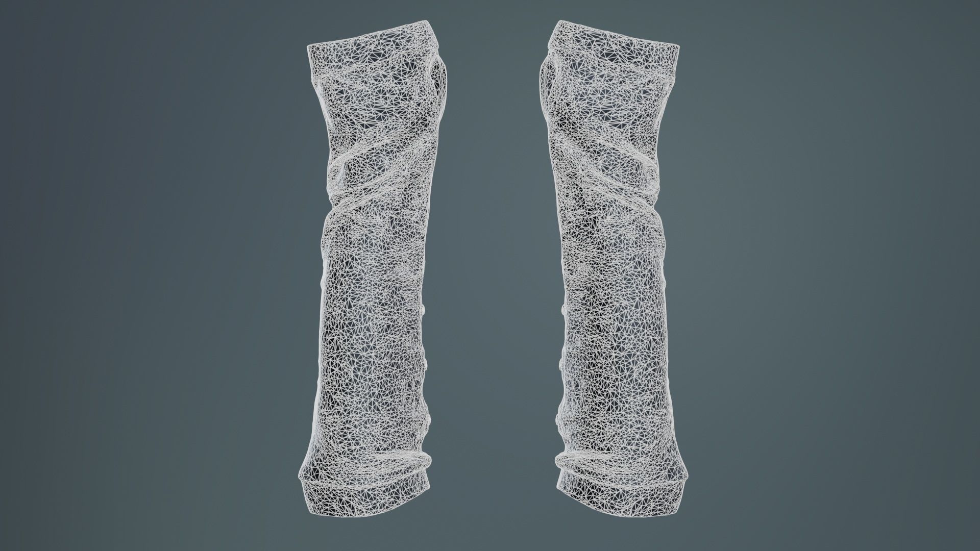 Multi Buckle Glove Low-poly 3D model_10