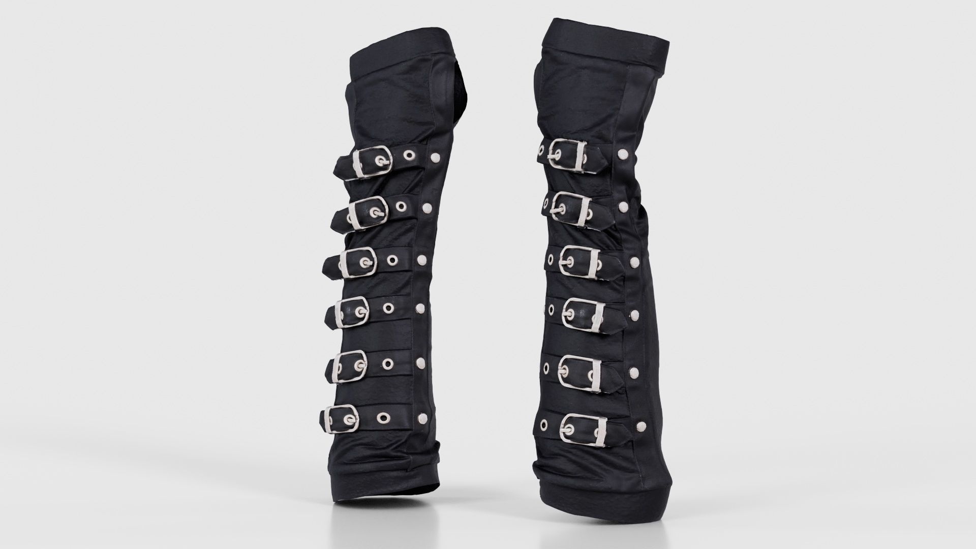 Multi Buckle Glove Low-poly 3D model_26