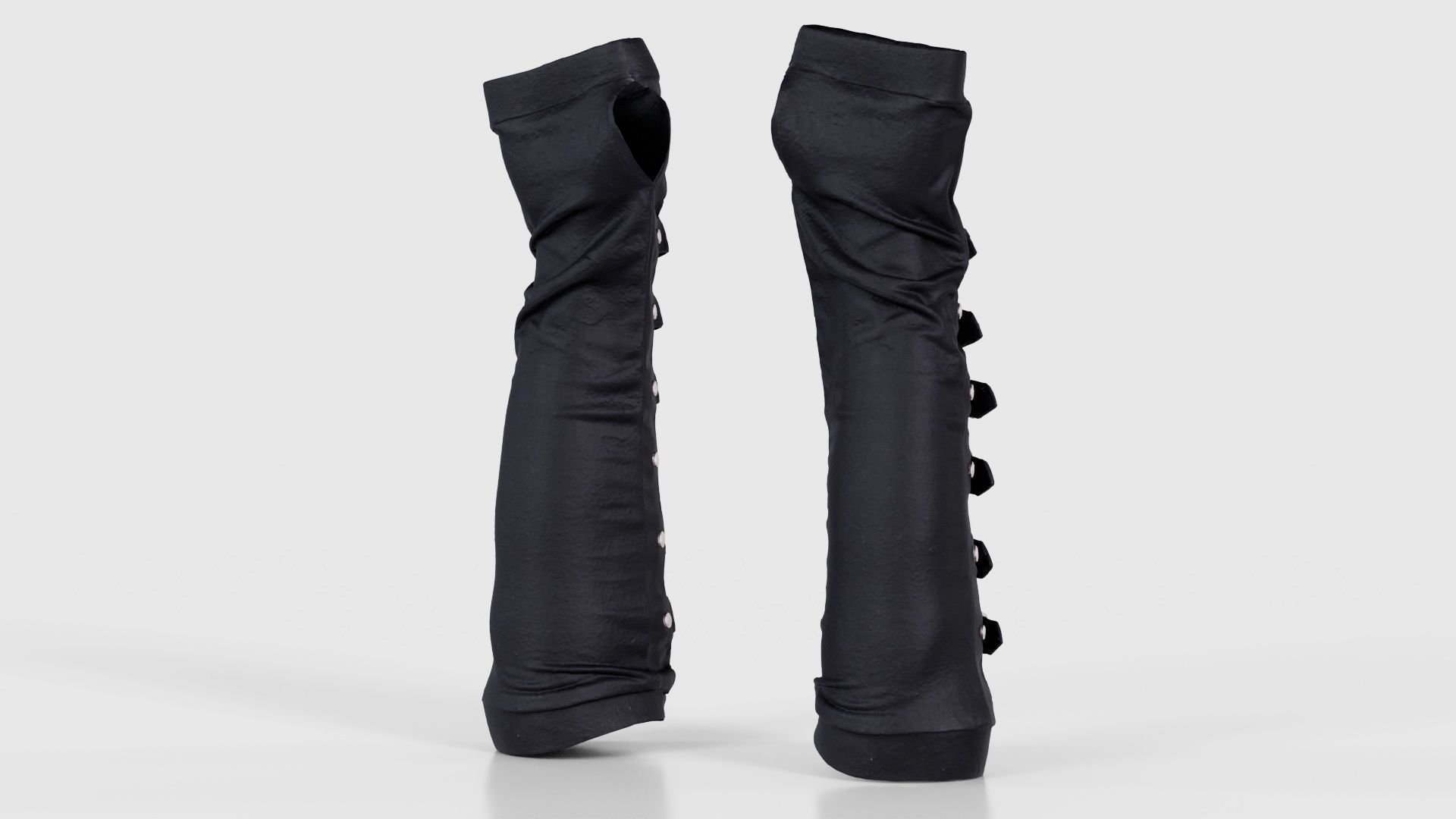 Multi Buckle Glove Low-poly 3D model_20