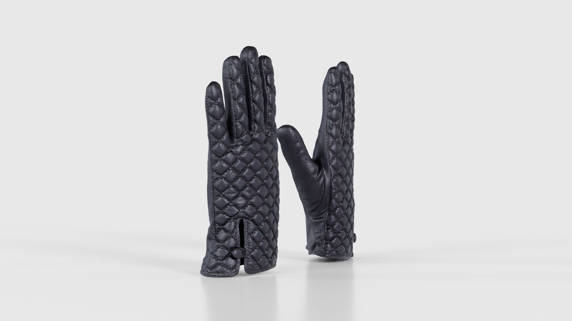 Padded Gloves Low-poly 3D model_17