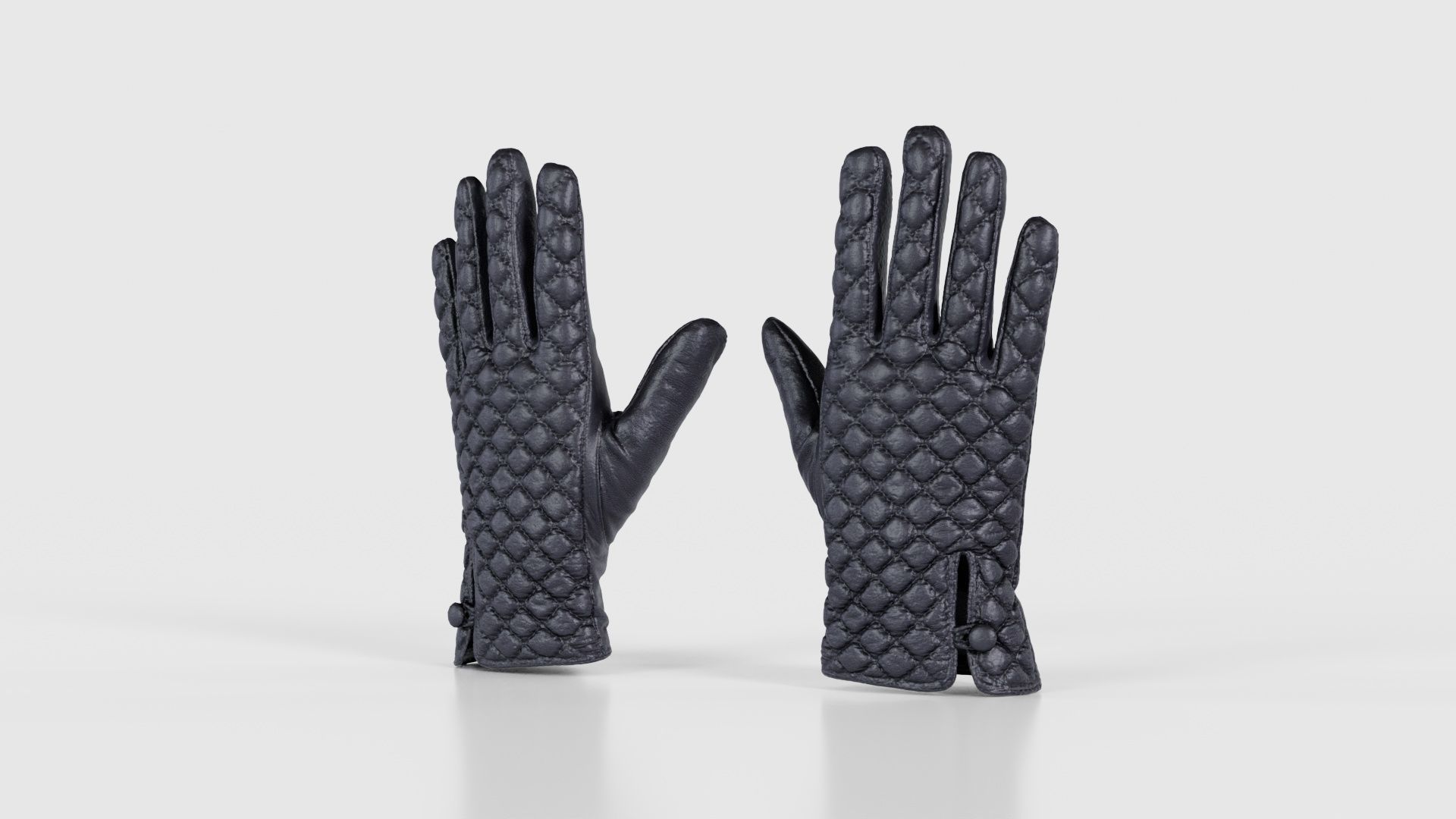 Padded Gloves Low-poly 3D model_26