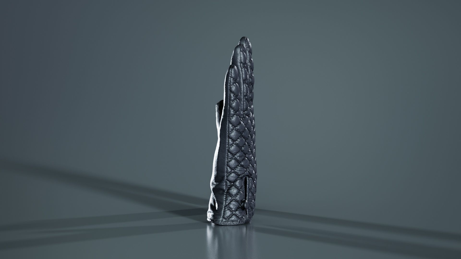 Padded Gloves Low-poly 3D model_4