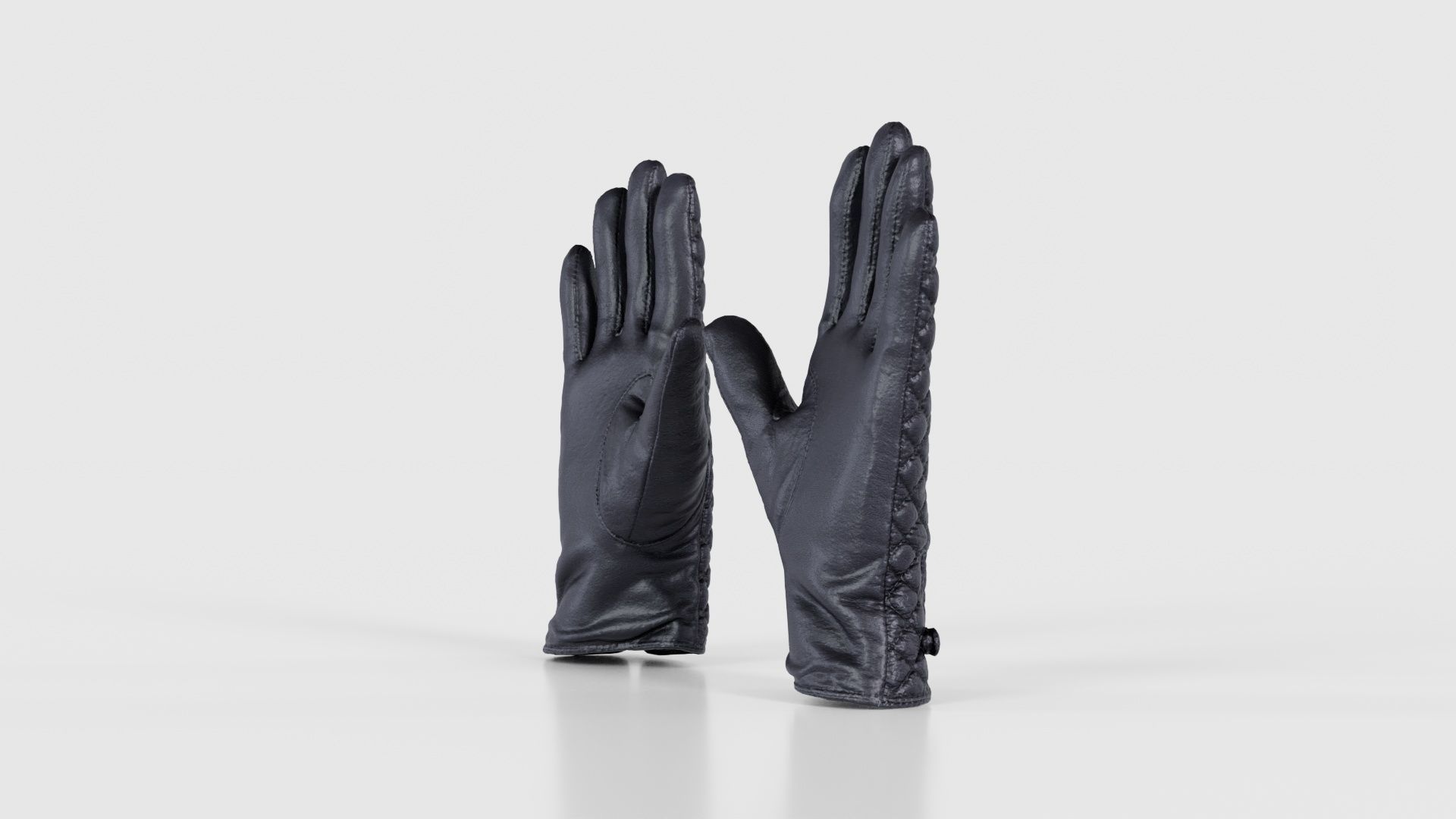 Padded Gloves Low-poly 3D model_19