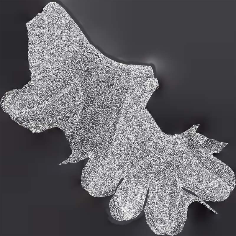 Padded Gloves Low-poly 3D model_14