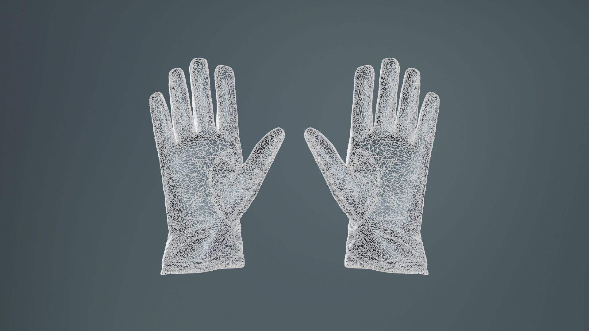 Padded Gloves Low-poly 3D model_10