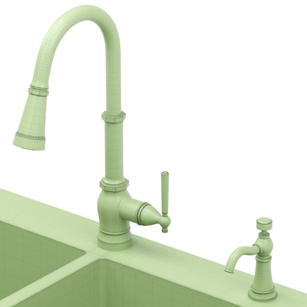 MOEN kitchen sink 3D model_5