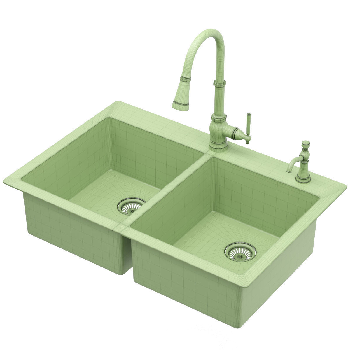 MOEN kitchen sink 3D model_6