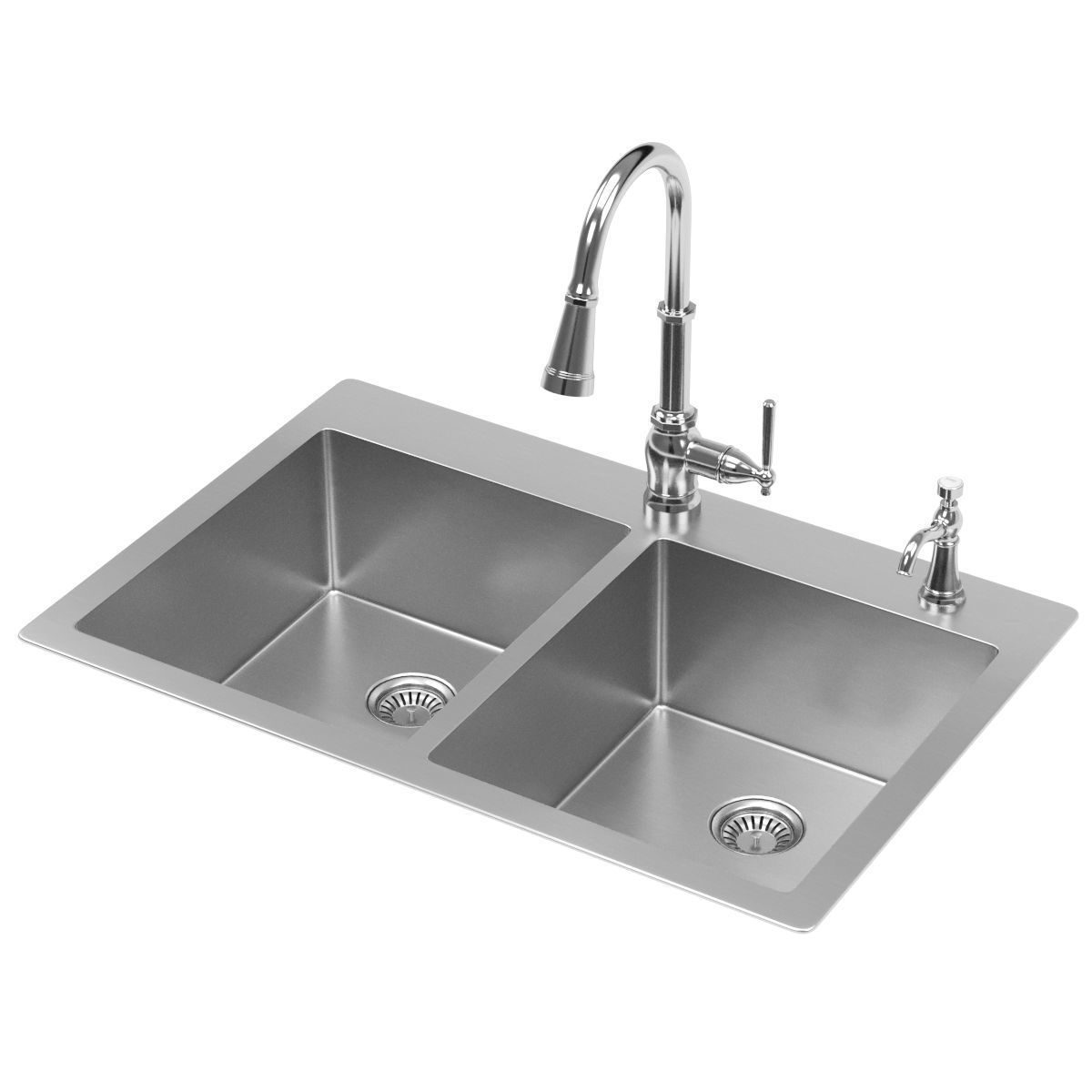 MOEN kitchen sink 3D model_1