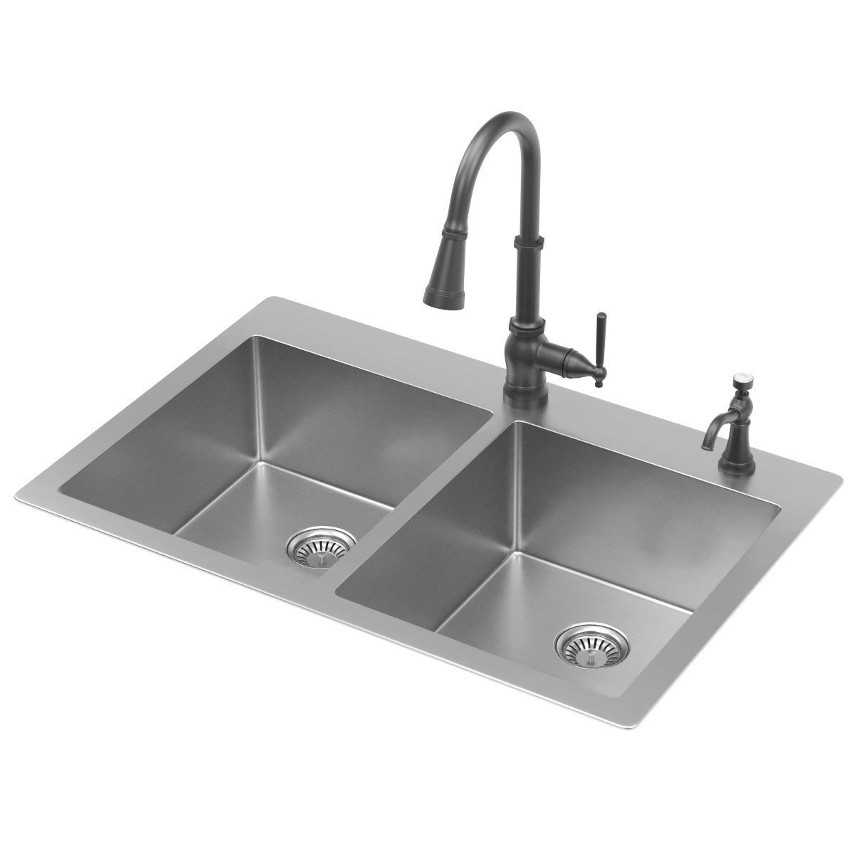 MOEN kitchen sink 3D model_2