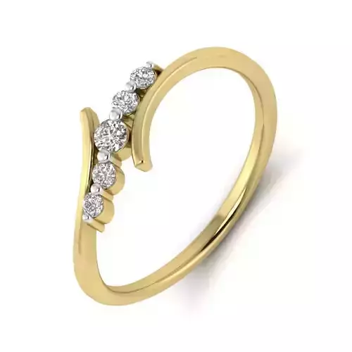 Women Diamond Ring 3dm STL  Render Details - PR-036 DIA