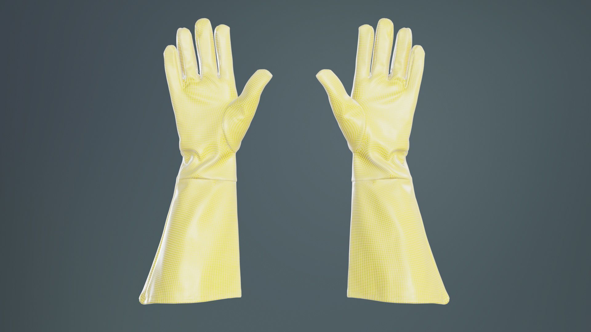 Superhero Glove Low-poly 3D model_10