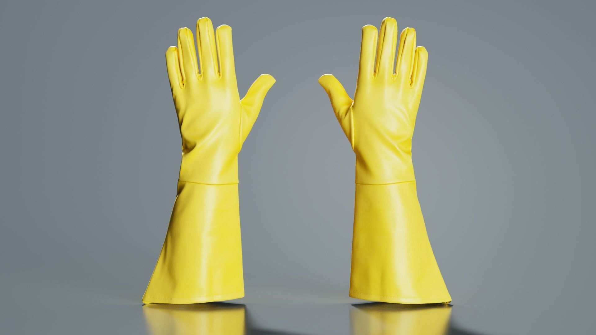 Superhero Glove Low-poly 3D model_1