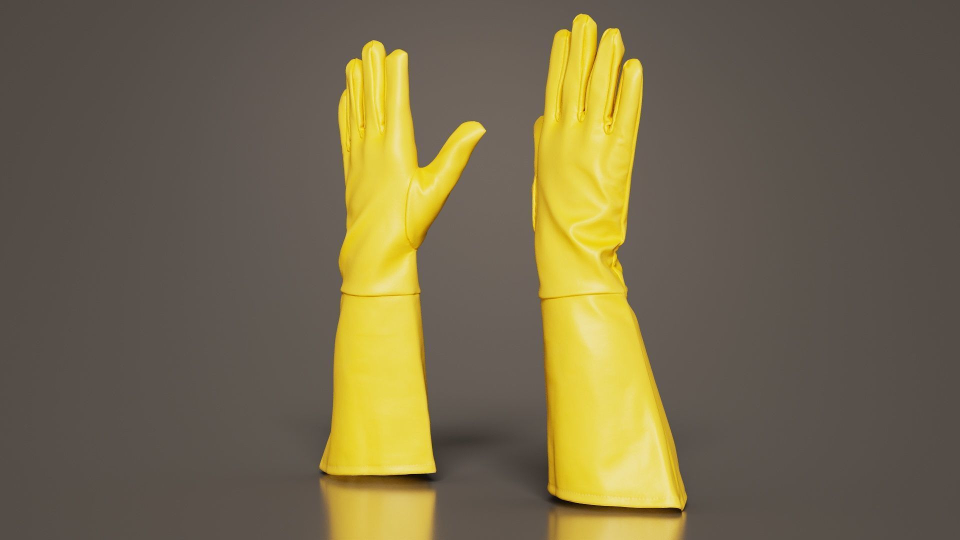 Superhero Glove Low-poly 3D model_7