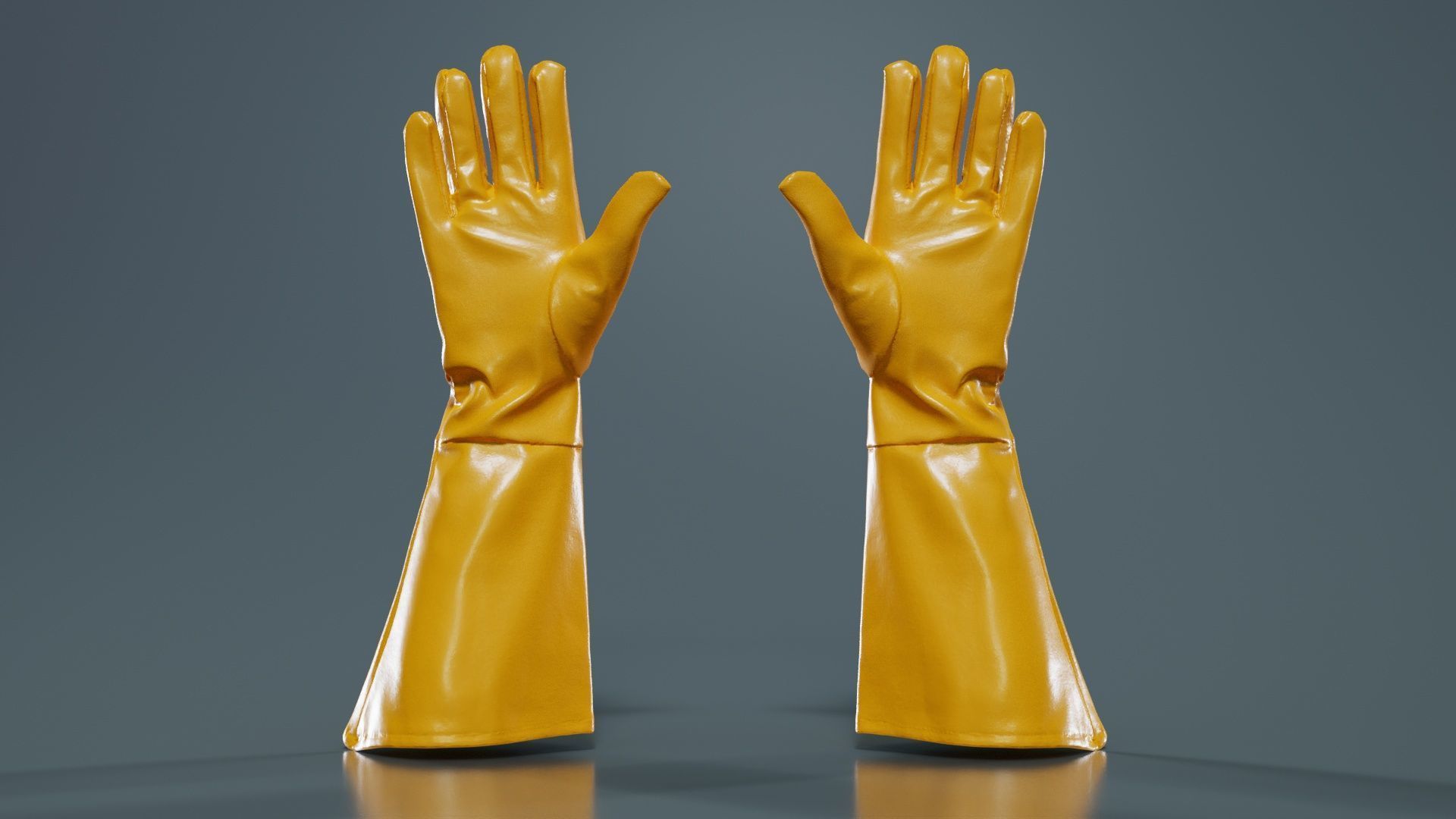 Superhero Glove Low-poly 3D model_13