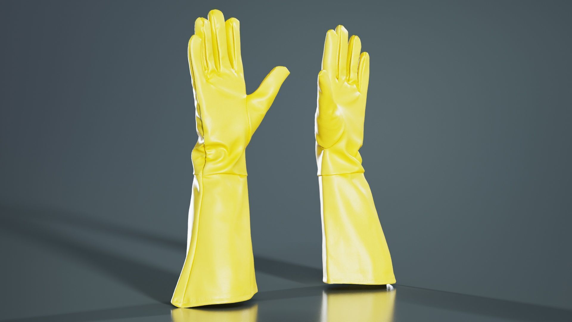 Superhero Glove Low-poly 3D model_5