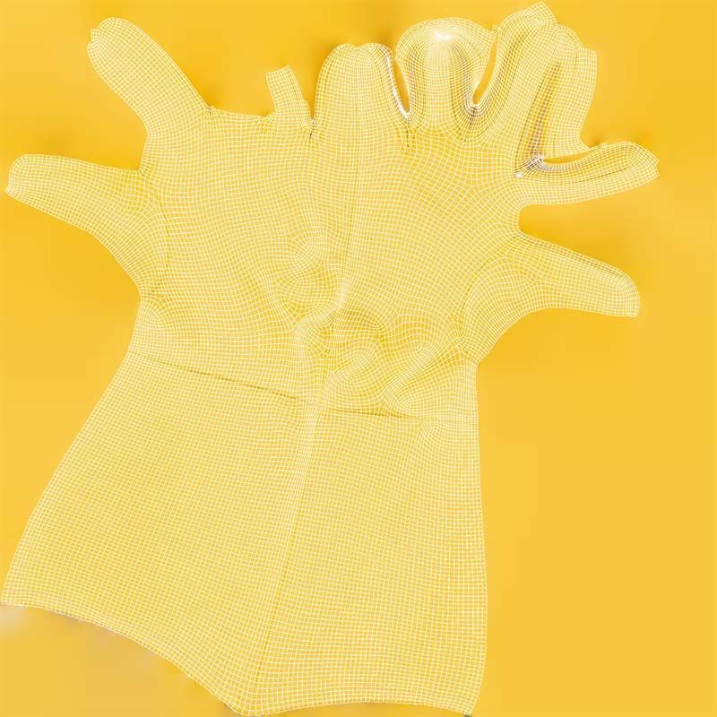 Superhero Glove Low-poly 3D model_14