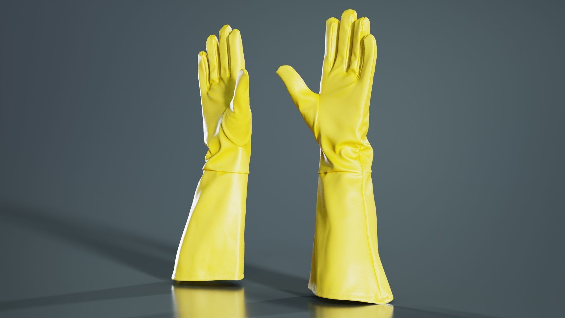 Superhero Glove Low-poly 3D model_4