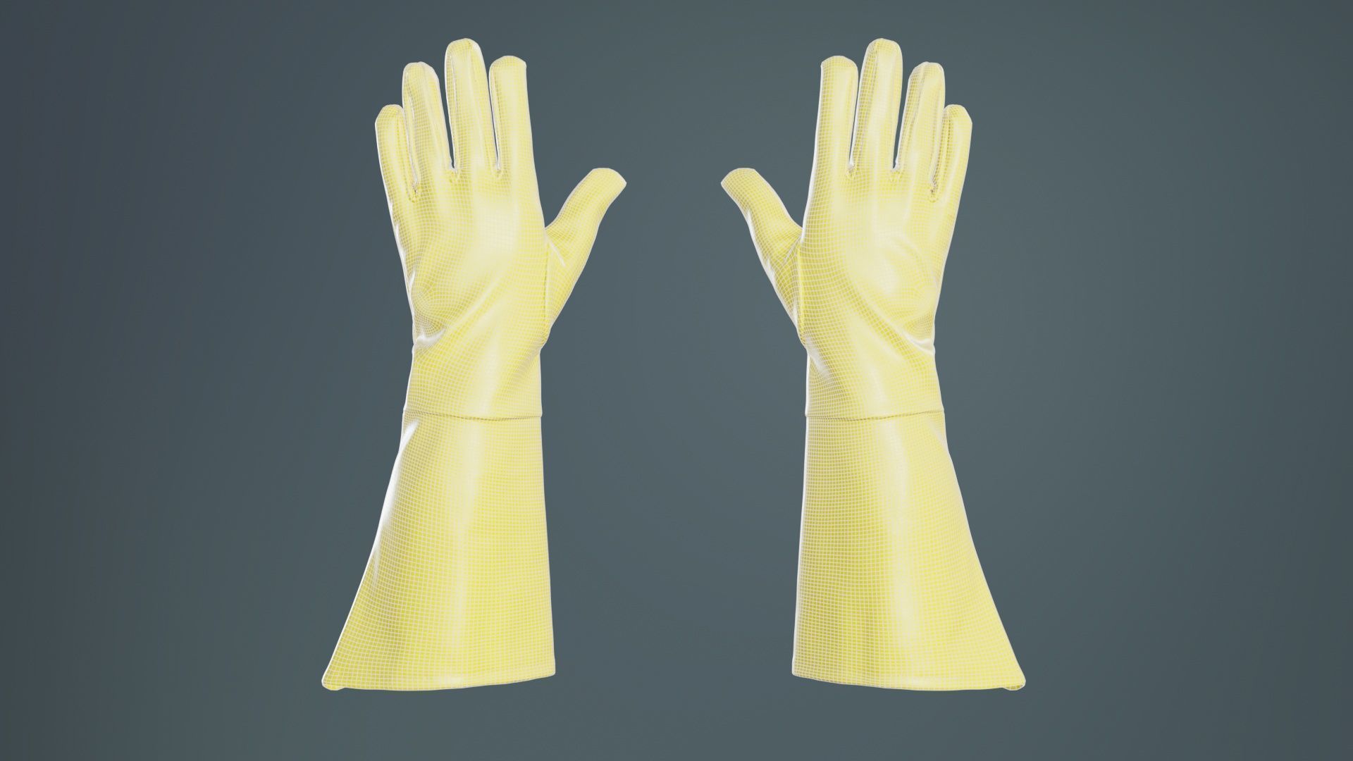 Superhero Glove Low-poly 3D model_9